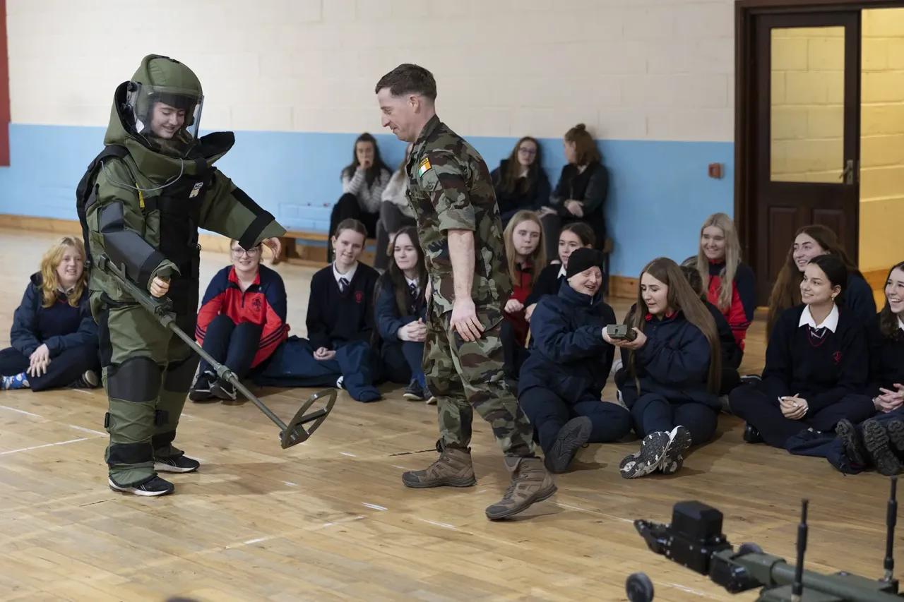 Irish Defence Force talk in Clonmel School, Engfest 2025