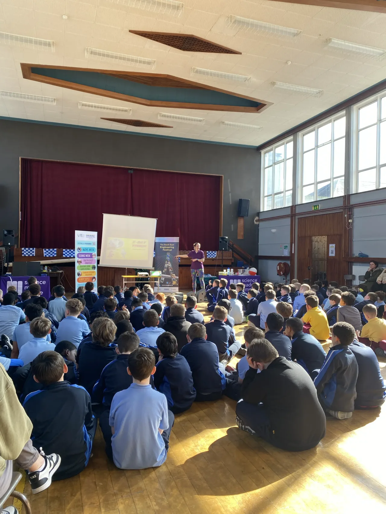 Who wants to be super heros show with Ruth pictutres at Mt Sion NS by Elaine