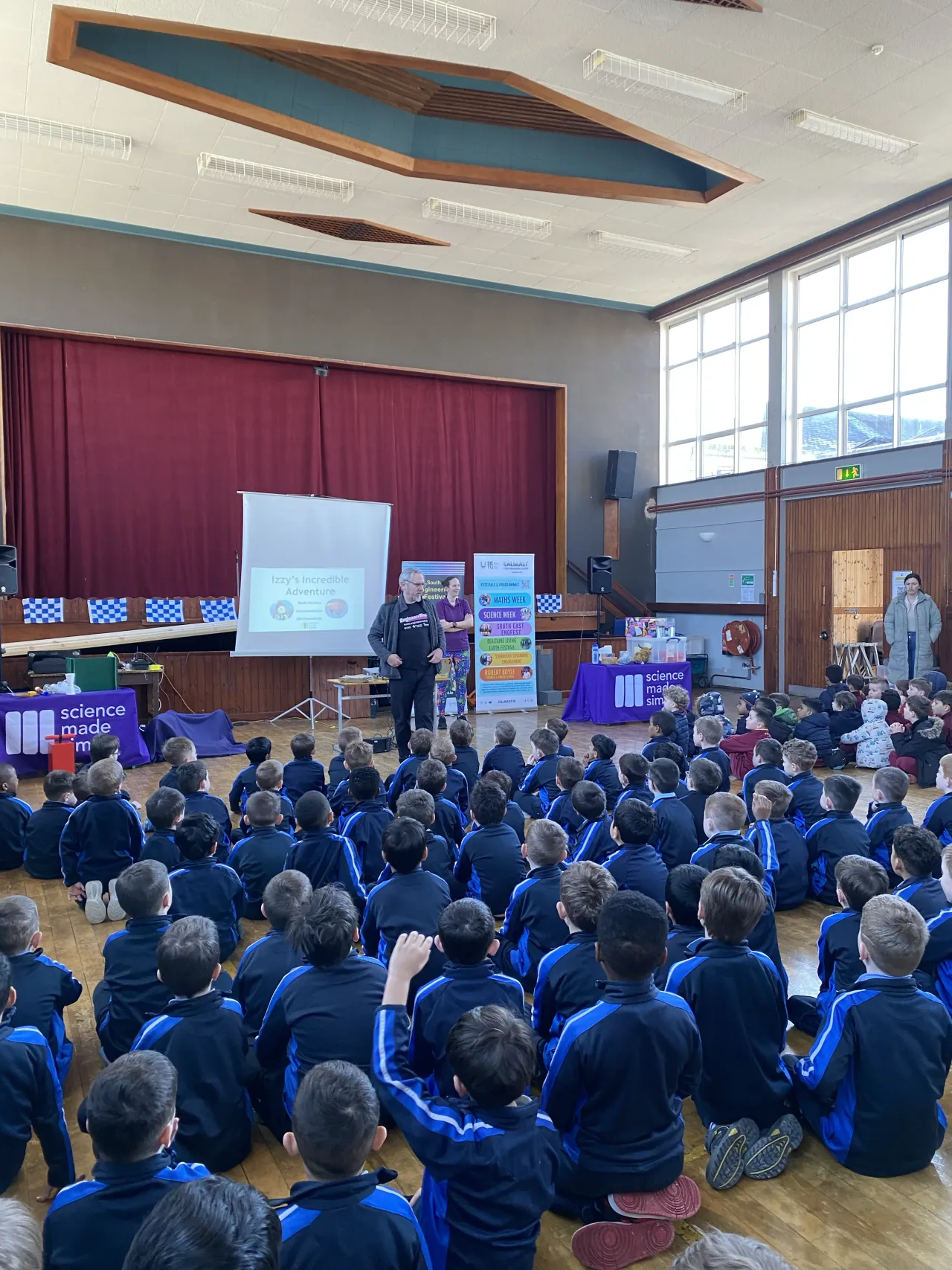 Who wants to be super heros show with Ruth pictutres at Mt Sion NS by Elaine 1