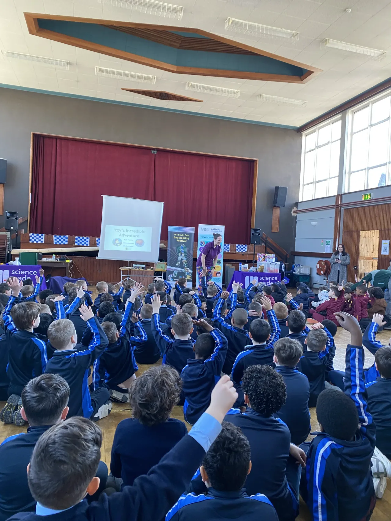 Who wants to be super heros show with Ruth pictutres at Mt Sion NS by Elaine 1